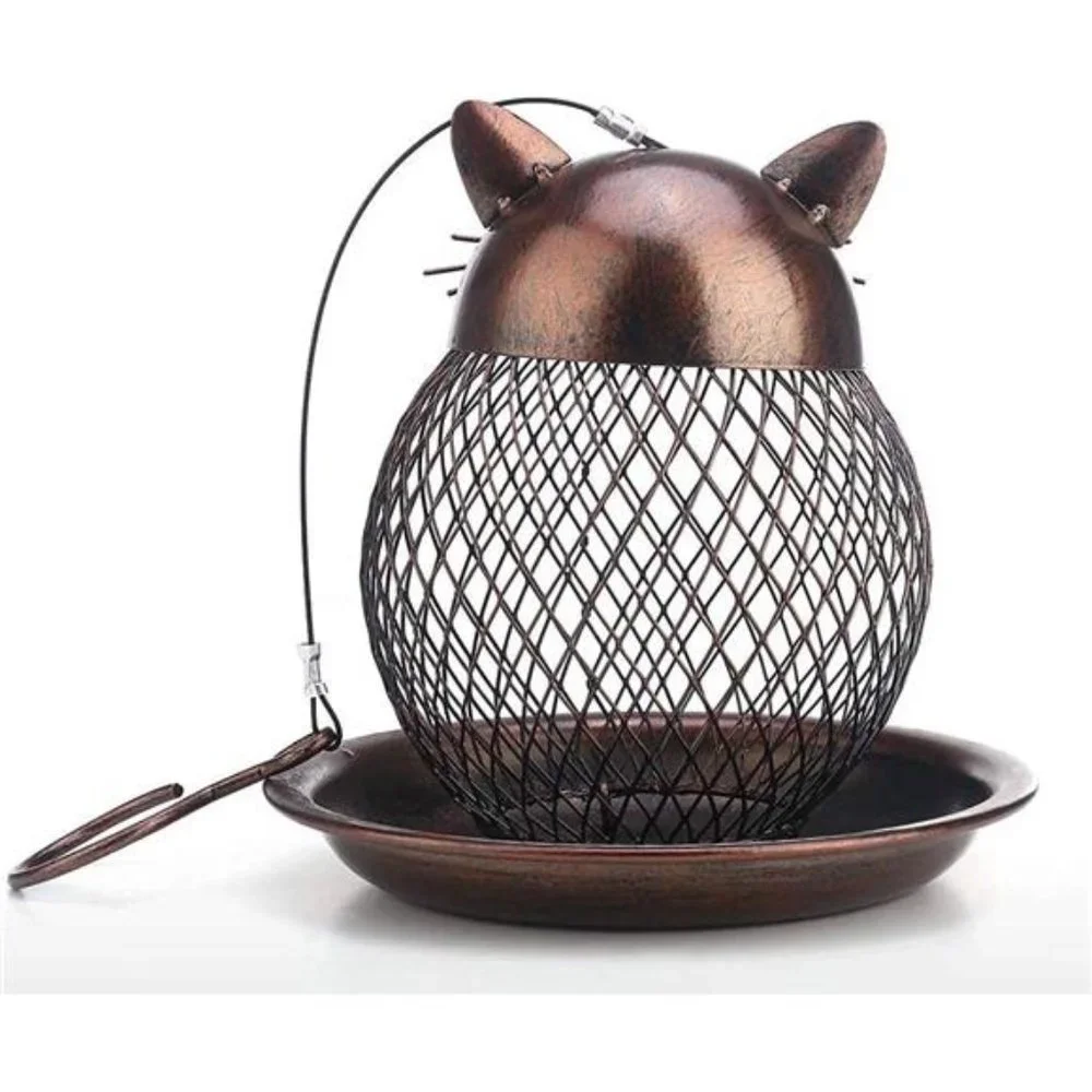 Outside Wild Bird Feeder, Heavy Duty Metal Frame Squirrel Proof Bird Feeders
